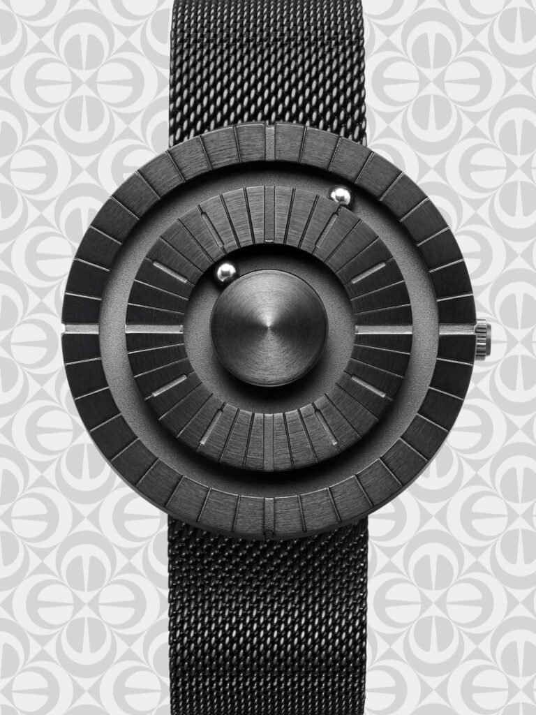 black magnetic watch for men - EUTOUR E038, view 7713