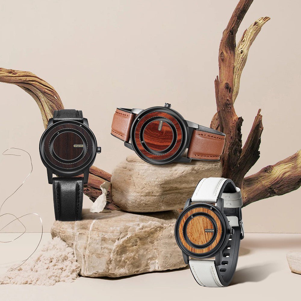 nature series wooden watch - EUTOUR U056, view 4